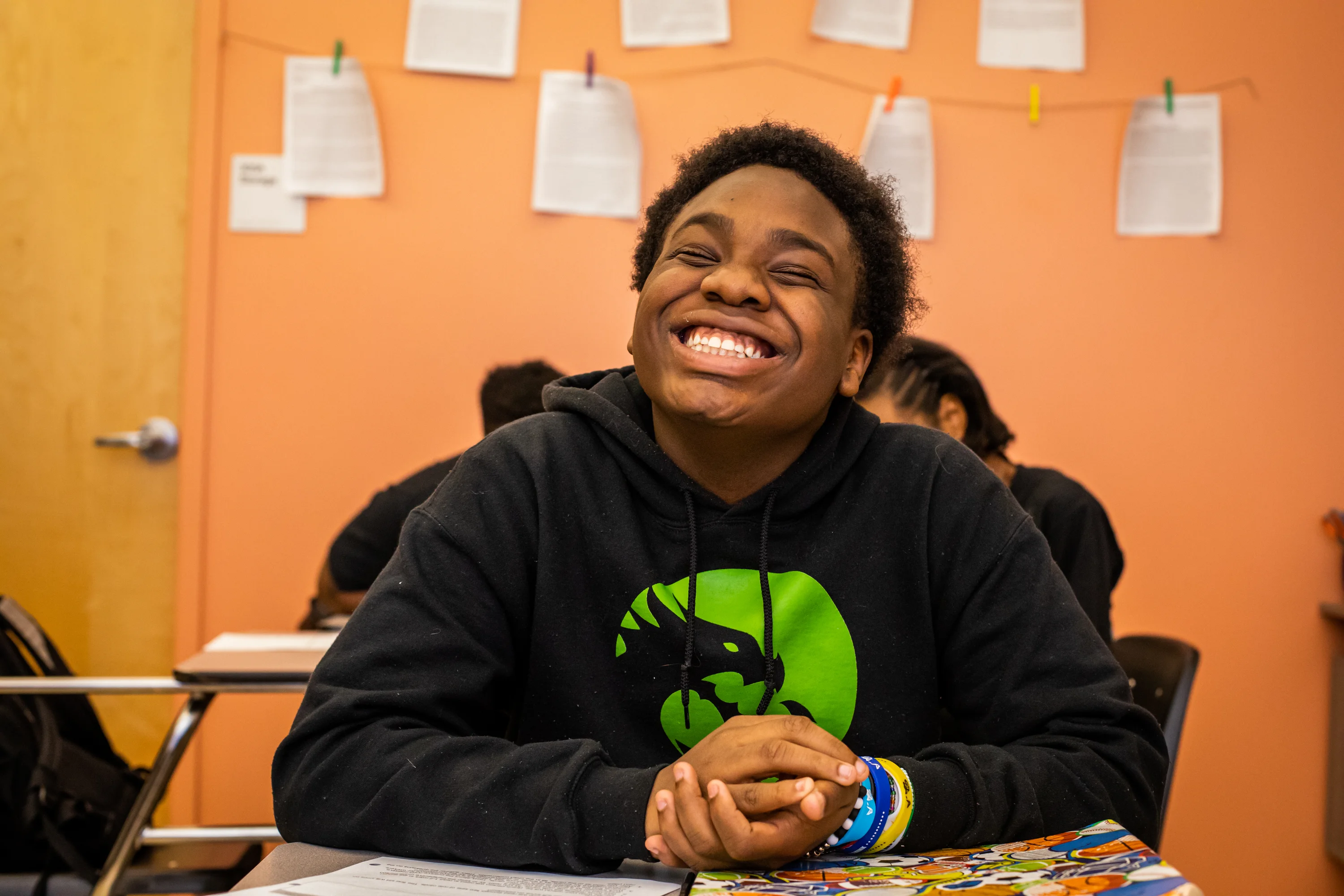 Freire Charter Middle School student smiling