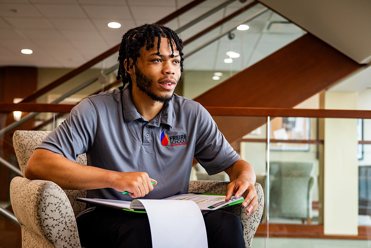 Freire student on an Experienceship job placement